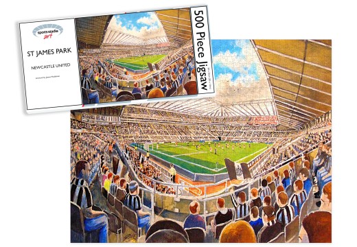 St James Park Stadium Fine Art Jigsaw Puzzle - Newcastle United FC St James Park Stadium Fine Art Jigsaw Puzzle - Newcastle United FC